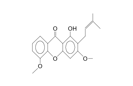 1-Hydroxy-3,5-dimethoxy-2-(3-methyl-but-2-enyl)-xanthone