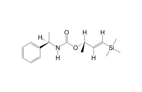 (3S,2E)-4-(Trimethylsilyl)-3-buten-2-ol - .alpha.-phenyl urethane derivative