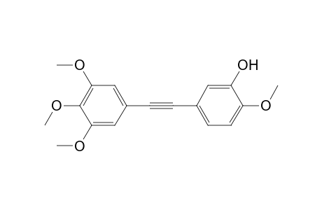 2-(3-Hydroxy-4-methoxyphenyl)-1-(3,4,5-trimethoxyphenyl)ethyne