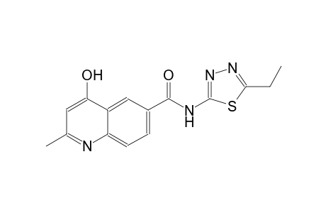 6-quinolinecarboxamide, N-(5-ethyl-1,3,4-thiadiazol-2-yl)-4-hydroxy-2-methyl-