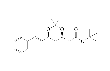 T-Butyl (3R*,5S*,6E)-7-phenyl-3,5-isopropylidenedioxy-6-heptenoate