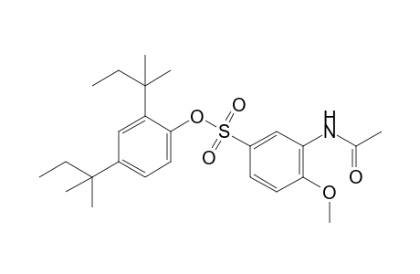 N-acetyl-4-methoxymetanilic acid, 2,4-di-tert-pentyl ester