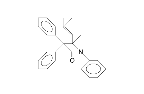 N,3,3-Triphenyl-4-methyl-4-(2-methylpropenyl)-2-azetidinone