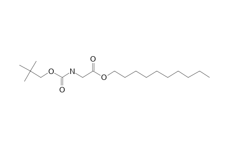 Glycine, N-neopentyloxycarbonyl-, decyl ester