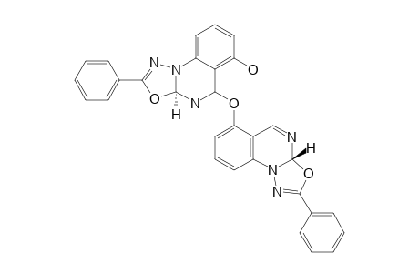 2-PHENYL-5-(2-PHENYL-10,3A-DIHYDRO-1,3,4-OXADIAZOLINO-[3,2-A]-QUINAZOLIN-6-YLOXY)-4,5,10,3A-TETRAHYDRO-1,3,4-OXADIAZILINO-[3,2-A]-QUINAZOLIN-6-OL