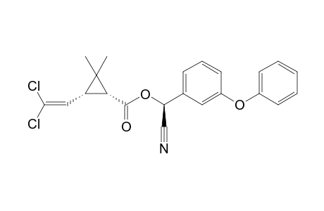 .alpha.-(RS)-cyano-3-phenoxy-benzyl- 1(RS)-cis, trans-3-(2,2-dichlorovinyl)-2,2-dimethylcyclopropane-carboxylate