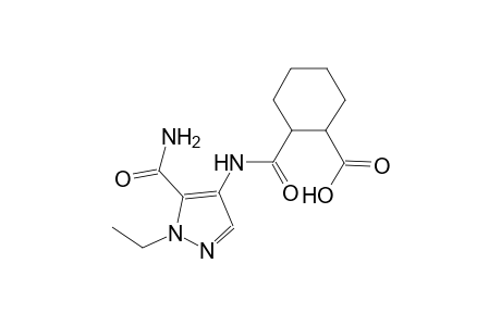 cyclohexanecarboxylic acid, 2-[[[5-(aminocarbonyl)-1-ethyl-1H-pyrazol-4-yl]amino]carbonyl]-