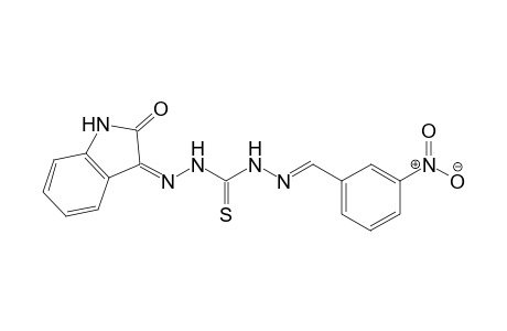 3-{[(3Z)-2-Oxo-2,3-dihydro-1H-indol-3-ylidene]amino}-1-[(E)-(3-nitrobenzylidene)amino]thiourea