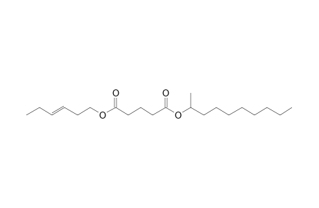 Glutaric acid, dec-2-yl trans-hex-3-enyl ester