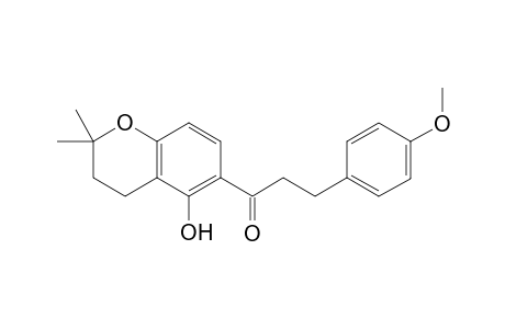 1-(5-HYDROXY-2,2-DIMETHYLCHROMAN-6-YL)-3-(4-METHOXYPHENYL)-PROPAN-1-ONE