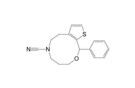 5H-Thieno[3,2-h][1,5]oxazecine-6(7H)-carbonitrile, 4,8,9,11-tetrahydro-11-phenyl-, (.+-.)-