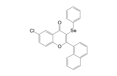 6-Chloro-2-(naphthalen-1-yl)-3-(phenylselenyl)-4H-chromen-4-one