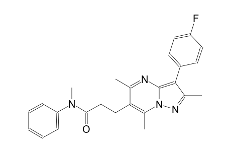 pyrazolo[1,5-a]pyrimidine-6-propanamide, 3-(4-fluorophenyl)-N,2,5,7-tetramethyl-N-phenyl-