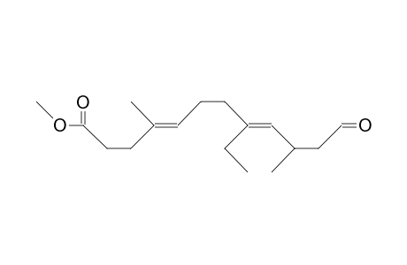 4,10(S)-Dimethyl-6-ethyl-12-oxo-dodeca-4(E),8(E)-dienoic acid, methyl ester