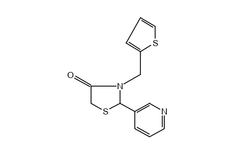 2-(3-pyridyl)-3-(2-thenyl)-4-thiazolidinone