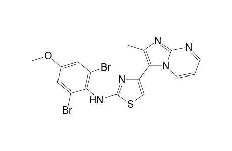 N-(2,6-dibromo-4-methoxy-phenyl)-4-(2-methylimidazo[1,2-a]pyrimidin-3-yl)thiazol-2-amine