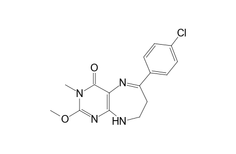 4-(4-CHLOROPHENYL)-8-METHOXY-7-METHYL-2,3,6,7-TETRAHYDRO-1H-PYRIMIDO-[4,5-B]-[1,4]-DIAZEPIN-6-ONE