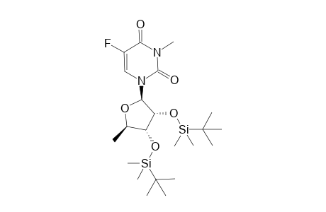 1-[(2R,3R,4R,5R)-3,4-bis[[tert-butyl(dimethyl)silyl]oxy]-5-methyl-tetrahydrofuran-2-yl]-5-fluoro-3-methyl-pyrimidine-2,4-dione
