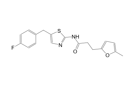 N-[5-(4-fluorobenzyl)-1,3-thiazol-2-yl]-3-(5-methyl-2-furyl)propanamide