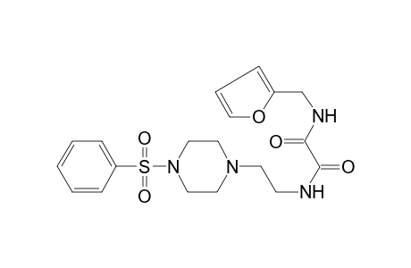 N'-(furan-2-ylmethyl)-N-[2-[4-(phenylsulfonyl)piperazin-1-yl]ethyl]ethanediamide