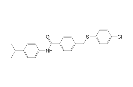 benzamide, 4-[[(4-chlorophenyl)thio]methyl]-N-[4-(1-methylethyl)phenyl]-