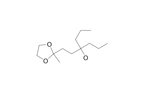 4-[2-(2-Methyl-1,3-dioxolan-2-yl)ethyl]-4-heptanol