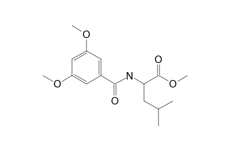 Methyl 2-[(3,5-dimethoxybenzoyl)amino]-4-methylpentanoate