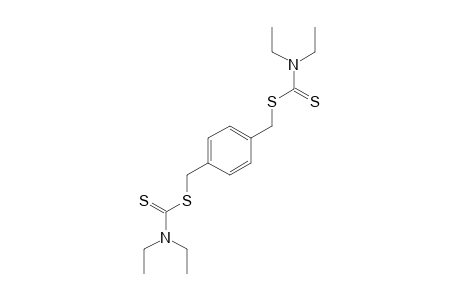 diethyldithiocarbamic acid, p-phenylenedimethylene ester