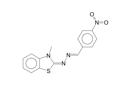4-Nitrobenzaldehyde ((2E)-3-methyl-1,3-benzothiazol-2(3H)-ylidene)hydrazone