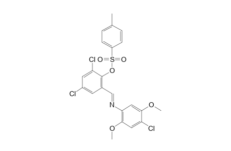 2-[N-(4-chloro-2,5-dimethoxyphenyl)formimidoyl]-4,6-dichlorophenol, p-toluenesulfonate