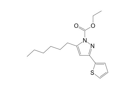 ETHYL-5-HEXYL-3-(2-THIENYL)-PYRAZOLE-1-CARBOXYLATE