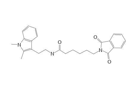 6-[1,3-bis(oxidanylidene)isoindol-2-yl]-N-[2-(1,2-dimethylindol-3-yl)ethyl]hexanamide