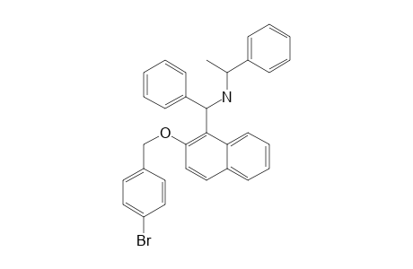 {[2-(4-Bromobenzyloxy)naphthalen-1-yl]phenylmethyl}-(1-phenylethyl)amine