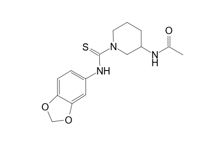 Acetamide, N-[1-[(1,3-benzodioxol-5-ylamino)carbonothioyl]-3-piperidinyl]-