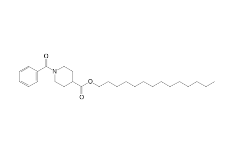 Isonipecotic acid, N-benzoyl-, tetradecyl ester