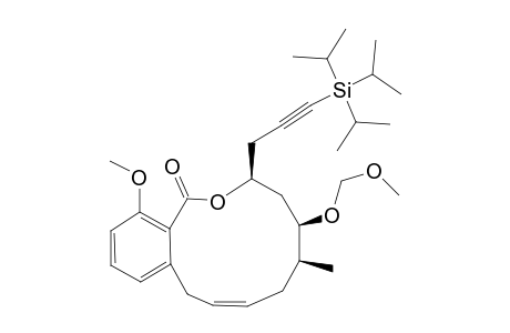 (Z)-#33;(3S,5R,6S)-14-METHOXY-5-(METHOXYMETHOXY)-6-METHYL-3-[3-(TRIISOPROPYLSILYL)-PROP-2-YNYL]-3,4,5,6,7,10-HEXAHYDRO-1H-2-BENZOXACYCLODODECIN-1-ONE