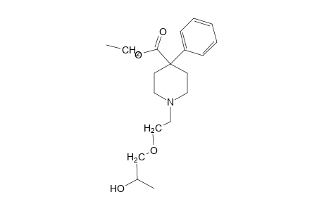 4-PIPERIDINECARBOXYLIC ACID, 1-/2-/2- HYDROXYPROPOXY/ETHYL/-4-PHENYL-, ETHYL ESTER