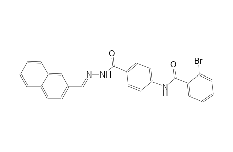 2-bromo-N-(4-{[(2E)-2-(2-naphthylmethylene)hydrazino]carbonyl}phenyl)benzamide