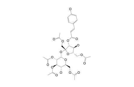 1,6,2',3',6'-O-PENTAACETYL-3-O-TRANS-PARA-COUMAROYLSUCROSE