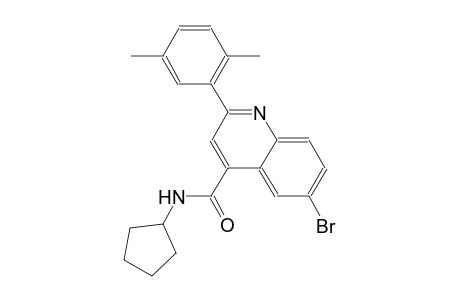 6-bromo-N-cyclopentyl-2-(2,5-dimethylphenyl)-4-quinolinecarboxamide