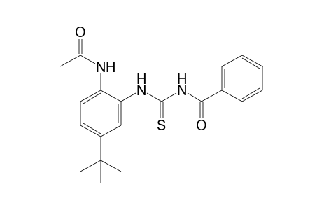 1-(2-acetamido-5-tert-butylphenyl)-3-benzoyl-2-thiourea