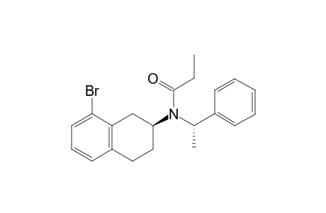 (+)-8-Bromo-N-[(S)-.alpha.-methylbenzyl]-2(R)-propionamidotetralin