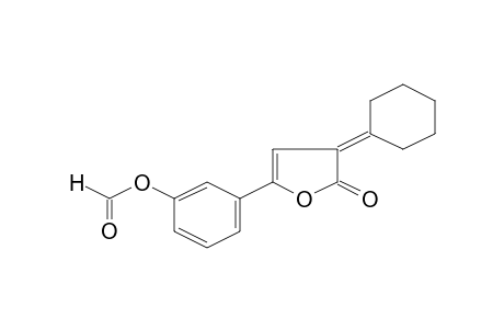 2H-Furan-2-one, 3-cyclohexylidene-5-(3-formyloxyphenyl)-