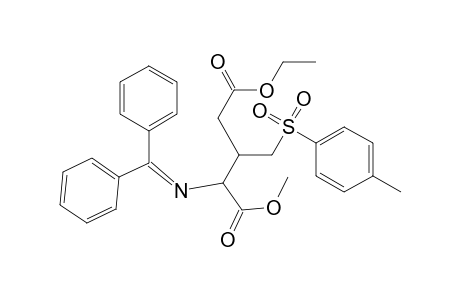 2-(Benzhydrylidene-amino)-3-(toluene-4-sulfonylmethyl)-pentanedioic acid 5-ethyl ester 1-methyl ester