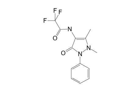 Acetamide, 2,2,2-trifluoro-N-(2,3-dimethyl-5-oxo-1-phenyl-3-pyrazolin-4-yl)-