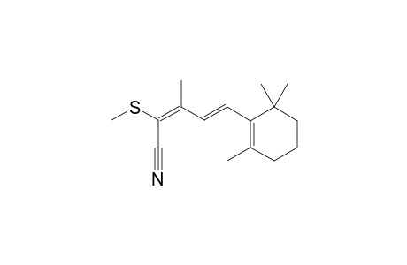 3-METHYL-2-THIOMETHYL-5-(2',6',6'-TRIMETHYL-1'-CYCLOHEXEN-1'-YL)-2,4-PENTADIENENITRILE