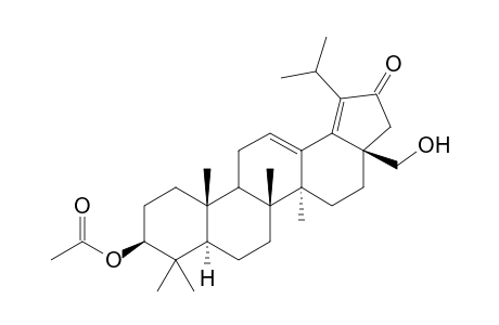 28-Hydroxy-21-oxolupa-12,18-dien-3.beta.-yl acetate