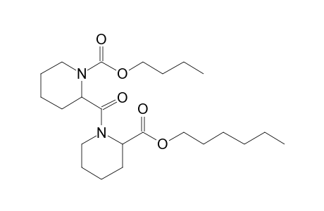 Pipecolylpipecolic acid, N-butoxycarbonyl-, hexyl ester