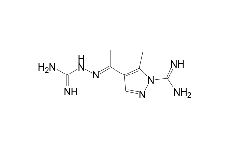 4-[(1E)-1-(diaminomethylidenehydrazinylidene)ethyl]-5-methyl-1-pyrazolecarboximidamide