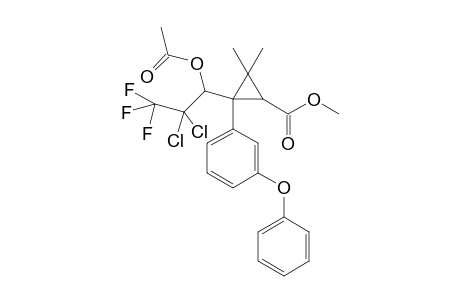 (3-phenoxyphenylj)methyl 3-(1-acetoxy-2,2-dichloro-3,3,3-trifluoro-propyl)-2,2-dimethylcyclopropanecarboxylate